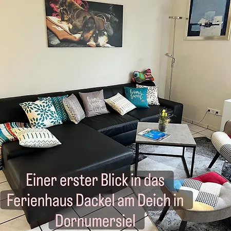 펜션 Dackel Am Deich - Strandnah - Eingezaeunter Garten - Ruhe 도누메시어